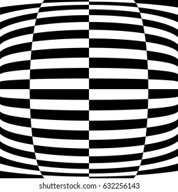 Distortion effects on various patterns. Geometric deformed textured series