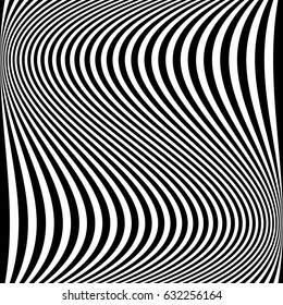 Distortion effects on various patterns. Geometric deformed textured series