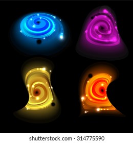 distortion of galaxies