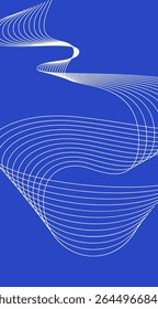 Distorção do fluxo de informação linear. Ilustração vetorial. Esboço para criatividade.