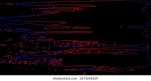 Distortion screen with glitch effect. Abstract digital background with noise waves. Hacked computer and technical problem. 3D rendering.