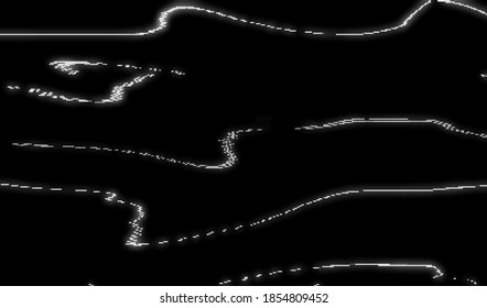 Distortion of television interference. Corrupted digital video broadcast. Abstract background pixel glitch texture. Vector illustration.