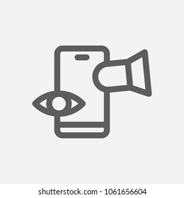 Distractions icon line symbol. Isolated vector illustration of  icon sign concept for your web site mobile app logo UI design.