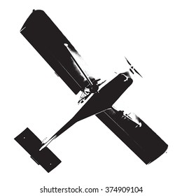 Distress airplane texture for your design. EPS10 vector.