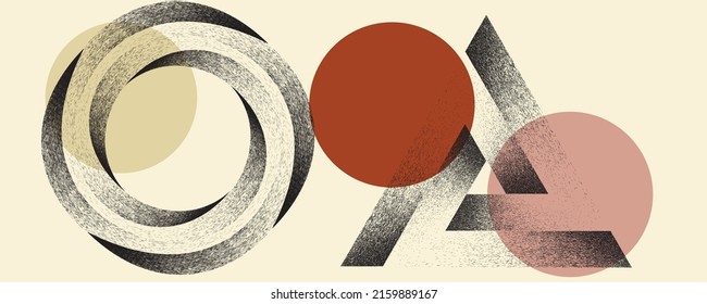 Distress basic geometric shape design . Noise dispersion  logo . Spray effect .Grunge, grainy, gritty texture . Distressed element .vector 