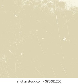 Distress Beige Grunge Texture. Background For Your Design. EPS10 vector.