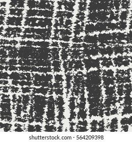 Distress black crayon texture. Grunge shaded banner pencil background. Chalk stroke shape element. Hatch icon creative template. Original logo blank detail. High detailed quality.  EPS10 vector.