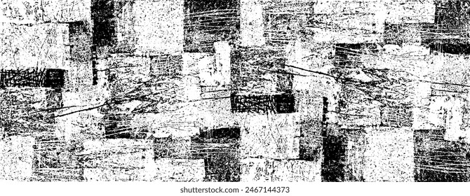 Fondo áspero blanco y negro de socorro. No. Sucio fondo artístico. Ilustración vectorial