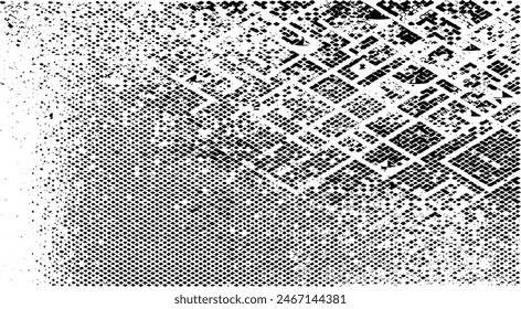 Fondo áspero blanco y negro de socorro. No. Sucio fondo artístico. Ilustración vectorial