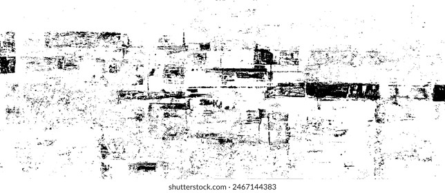 Fondo áspero blanco y negro de socorro. No. Sucio fondo artístico. Ilustración vectorial