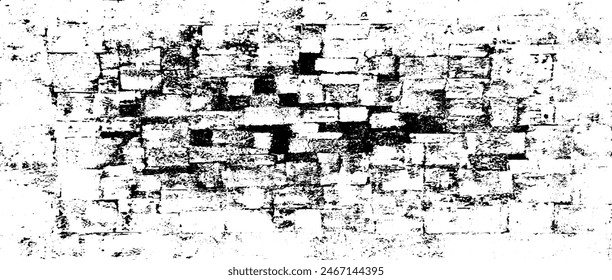 Distress black and white rough background. . Dirty artistic background. Vector illustration