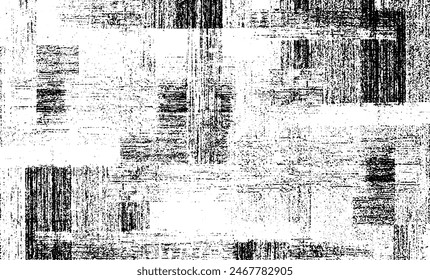 Distress schwarz-weiß rauer Hintergrund. . Schmutziger künstlerischer Hintergrund. Vektorillustration