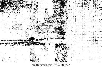 Distress black and white rough background. . Dirty artistic background. Vector illustration