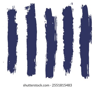 Distress blue color paint ink splatter grunge brush stroke banner collection