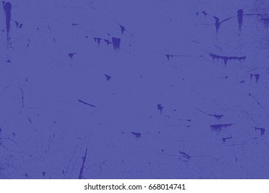 Distress blue scratched texture. Grunge background template. Damaged design element. Grainy basis backdrop. EPS10 vector.