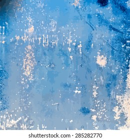 Distress blue texture for your design. EPS10 vector.