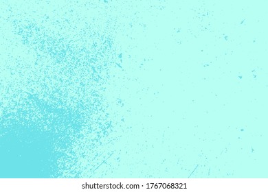 Distress blue urban used texture. Brushed paint cover. Empty aging design element. Grunge rough dirty background. Overlay aged grainy messy template. Renovate wall frame grimy backdrop. EPS10 vector