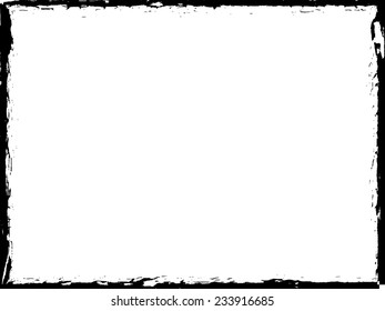 Distress Border Frame. Vector Illustration. 