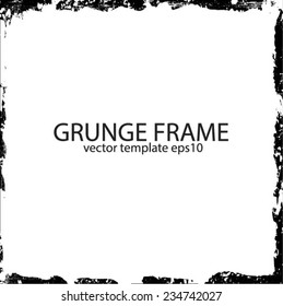Distress Border Frame. Vector Illustration. 
