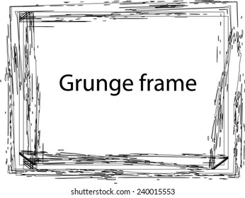 Distress Border Frame. Vector Illustration
