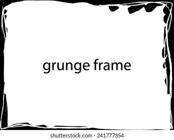 Distress Border Frame. Vector Illustration 