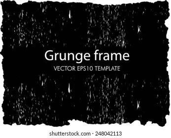 Distress Border Frame. Vector Illustration