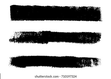 Distress Brushed Banners set. Empty grunge textures. Artistic dirty template. EPS10 vector.
