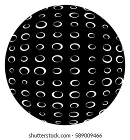Distress circular dirty overlay texture. Grunge round used post stamp background. Circle urban grain stroke dust cover template. Design element for making your images aged. EPS10 vector illustration.