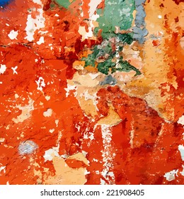 Distress color grunge texture for your design. EPS10 vector.