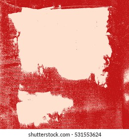 Distress Color Red Blot Grunge Texture For Your Design. EPS10 vector.