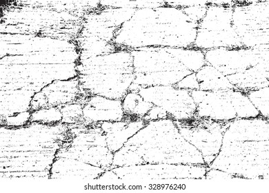 Distress Cracked Overlay Texture For Your Design. EPS10 vector.
