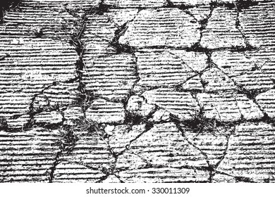 Distress Cracked Overlay Texture For Your Design. EPS10 vector.