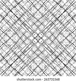 Distress Diagonal Grid Overlay Texture For Your Design. EPS10 vector.