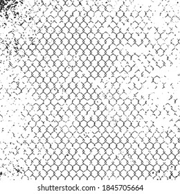 Distress Diagonal striped Overlay Grid Mesh Net Texture for your design. Empty urban grunge texture background. 