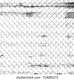 Distress Diagonal striped Overlay Grid Mesh Net Texture for your design. Empty used urban background. EPS10 vector.