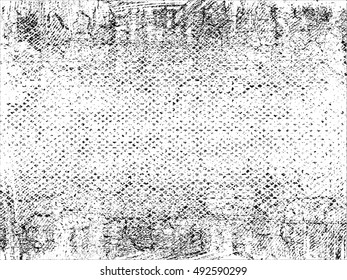 Distress, dirt texture . Simply place pattern over any object to create distressed effect. Vector illustration. Grunge background. Pattern with cracks.