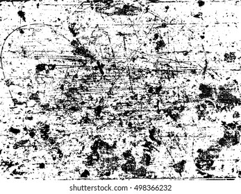 Distress, dirt texture . Vector illustration. Grunge background. Pattern with cracks.