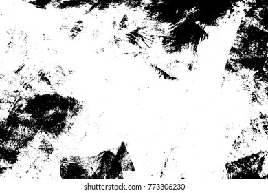 Distress dirty overlay background. Grunge mess blot background. Burnt trace cover design element. EPS10 vector.