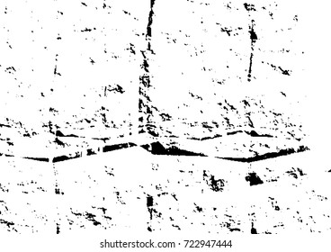 Distress dirty wall overlay texture for your design. Abstract grunge vector illustration.