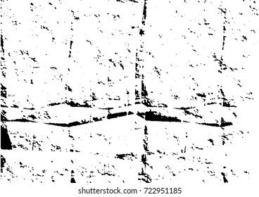 Distress dirty wall overlay texture for your design. Abstract grunge vector illustration.
