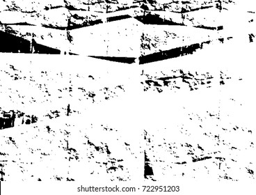 Distress dirty wall overlay texture for your design. Abstract grunge vector illustration.