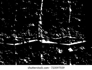 Distress dirty wall overlay texture for your design. Abstract grunge vector illustration.