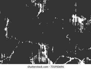 Distress dirty wall overlay texture for your design. Abstract grunge vector illustration.