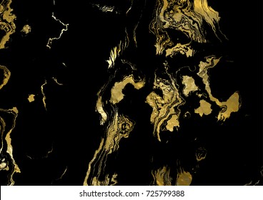Distress Gold Dirty Wall Overlay Texture For Your Design. Abstract Grunge Vector Illustration.