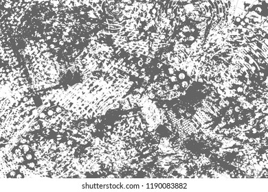 Distress, grain dirt texture . Dust overlay. Simply place pattern over any object to create distressed, grungy effect. Vector illustration. Grunge urban background. Abstract dirty pattern with cracks.