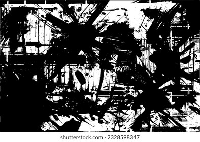 Distress Grainy Black Overlay Texture