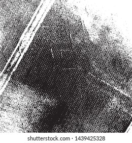 Distress Grainy Texture. Parchment grunge backdrop. Paper overlay background. Empty Weathered Element. EPS10 vector