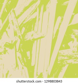 Distress green retro aged texture for your design. Empty vintage grunge color square background, EPS10 vector illustration.