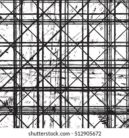 Distress Grid overlay texture for your design. EPS10 vector. 
