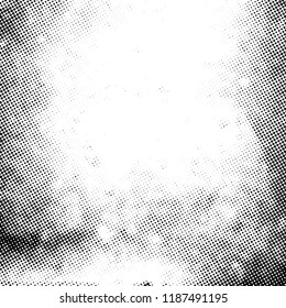 Distress grunge halftone overlay texture. Dirty noise aging design template. EPS10 vector.